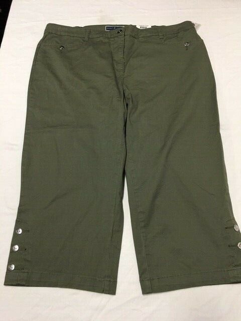 Find Women's Karen Scott Plus Size Tummy Control Comfort Waist Capri Pants on eBay in the category Clothing, Shoes & Accessories>Women>Women's Clothing>Pants. Knee-length Capris With Pockets, High Waist Capris For Summer, Stretch Bermuda Shorts With Pockets For Spring, High Waist Green Capris With Pockets, Fitted Green Cotton Capris, Green Stretch Cropped Leg Bottoms, High Waist Solid Color Cotton Capris, Green Knee-length Bottoms, Short Solid Cotton Capris