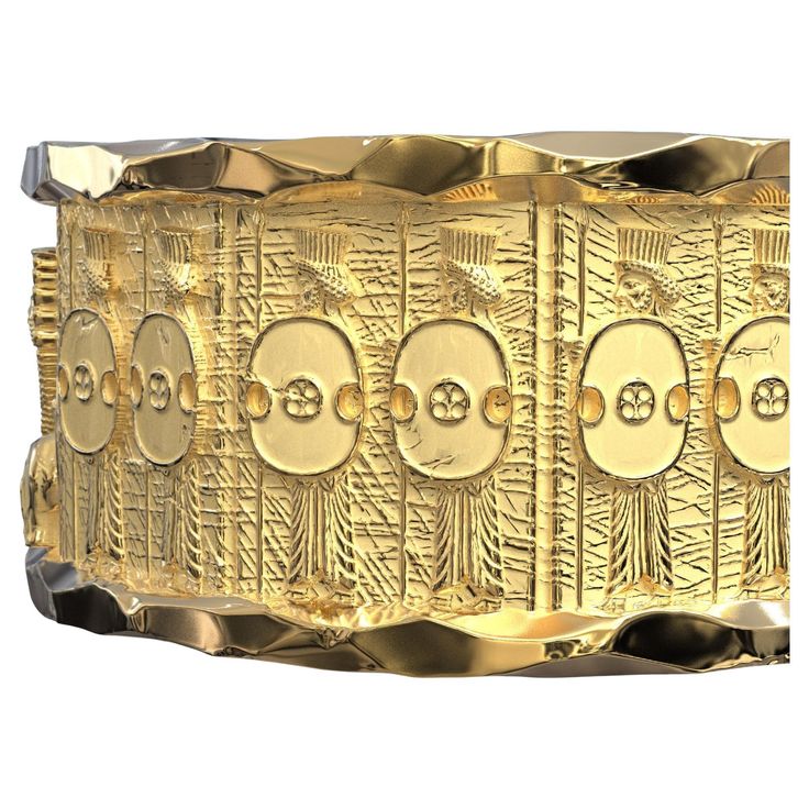 Made to order 14k gold ring, Introducing our extraordinary gold ring, a true testament to the rich history and architectural grandeur of the ancient Persian Empire. Inspired by the majestic Temple of Persepolis, this exceptional piece showcases bas-reliefs that depict the winged sphinx and Jāwīdān warriors, capturing the essence of Persian art and culture. Crafted with precision and devotion, this ring is available in your choice of 18k or 14k gold, ensuring a luxurious and enduring piece of jew Persian Empire, Symbol Of Wisdom, Ancient Persian, Power Symbol, Persian Style, Persian Art, Gold Piece, Art And Culture, 14k Gold Ring