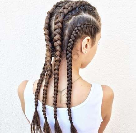 Make Hair Grow, Tight Braids, Summer Braids, Braided Hairdo, Long Box Braids, Try On Hairstyles, Braided Hairstyles For Teens, Two Braids, Pinterest Hair