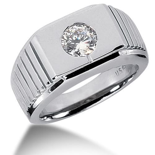 Round Brilliant Diamond Mens Ring in 14k white gold (0.25cttw, F-G Col – JewelryAffairs Luxury White Gold Men's Ring In Art Deco Style, Luxury White Gold Men's Ring For Commemoration, Luxury Men's White Gold Ring With Vvs Clarity, Luxury Men's White Gold Ring With Round Band, Luxury Men's Diamond White Ring In Fine Jewelry Style, Luxury Silver Men's Round Band Ring, Luxury White Gold Men's Ring, Luxury Fine Jewelry Men's Ring In Diamond White, Luxury Men's White Gold Diamond Ring