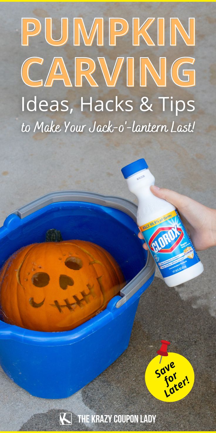 pumpkin carving ideas, hacks and tips to make your jack - o'- lantern last