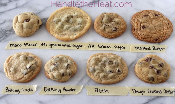 the types of cookies you will get with the type of sugar you use