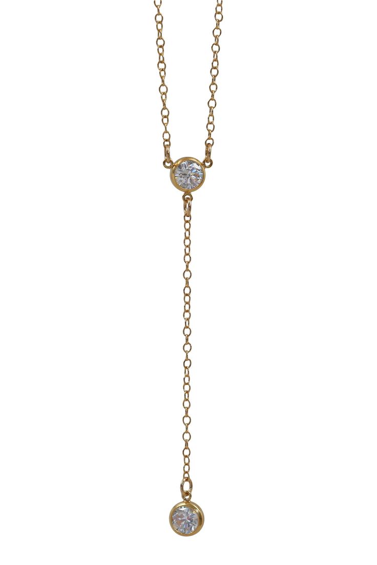 crystal lariat - cz Elegant Dangle Gemstone Lariat Necklace, Elegant Lariat Crystal Necklace With Natural Stones, Adjustable Gold Lariat Crystal Necklaces, Gold Crystal Lariat Necklace, Gold-tone Long Lariat Necklace With Chain, Kei Jewelry, Pearl Lariat, Cube Necklace, Multi Pendant