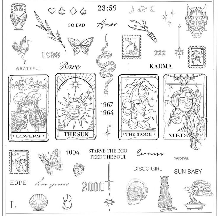 the zodiac signs and their meaningss are shown in black ink on a white background