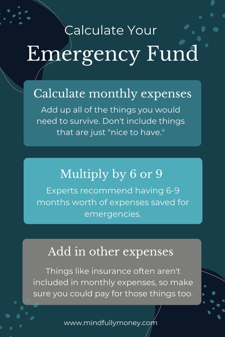 an info sheet describing the benefits of emergency fund