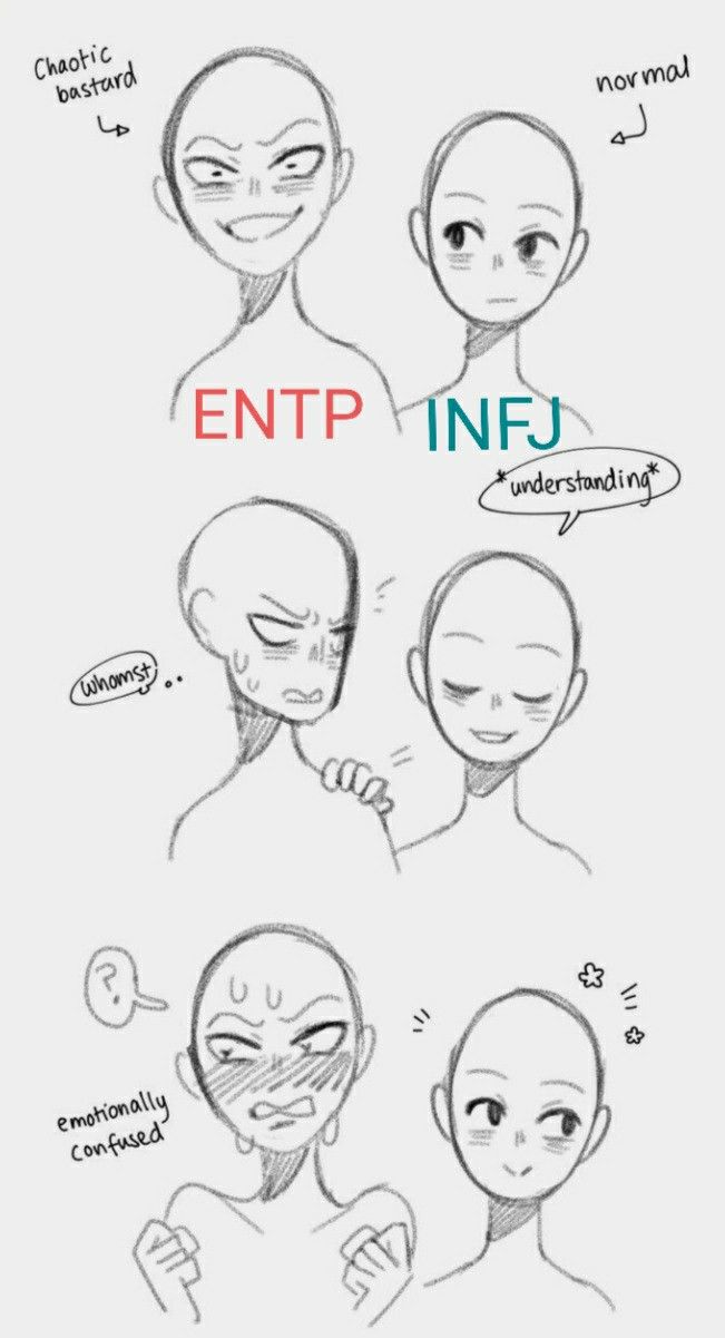 Ship Dynamics Infj, Infj And Entp Relationship, Infj Enfp Relationships, Infj Entp Ship, Intj Ships, Entp Ships, Entp And Infj, Infj Anime, Mbti Ship Dynamics