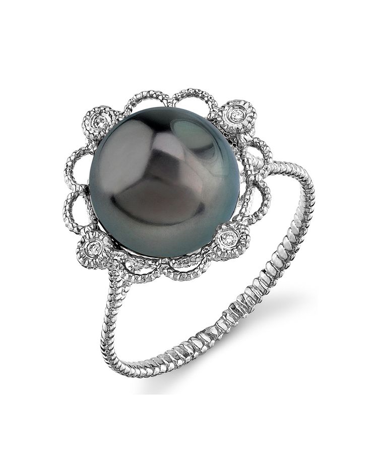 This Tahitian South Sea ring will make a perfect gift for any upcoming occasion. This 14K white gold ring has a beautiful 10mm high quality Tahitian South Sea pearl. This stunning pearl ring exhibits all the beauty of the South Sea. For the beauty of pearls without spending thousands, this pearl ring will suit all your needs! If you have any questions, feel free to call us anytime at 866-87-Pearl (866-877-3275). Elegant Tahitian Pearl Ring Gift, Elegant Tahitian Pearl Ring As A Gift, Classic Tahitian Pearl Ring For Wedding, Classic Tahitian Pearl Wedding Ring, Elegant Platinum Pearl Ring, Classic White Gold Tahitian Pearl Rings, Elegant White Gold Tahitian Pearl Ring, Elegant Silver Platinum Pearl Ring, Luxury Silver Tahitian Pearl Ring