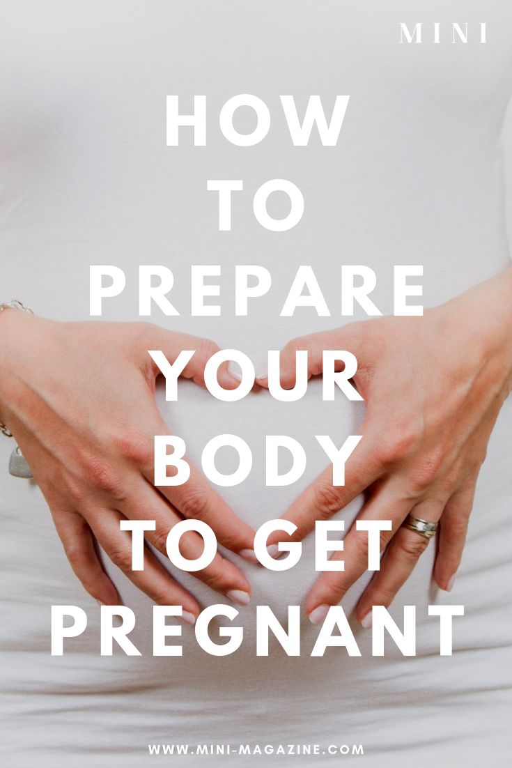 a pregnant woman's stomach with the words how to prepare your body to get pregnant