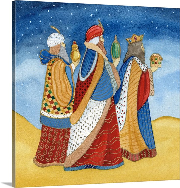 an image of three wise men in the desert