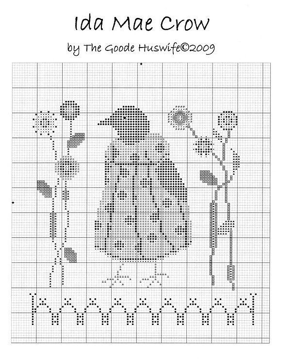 a cross stitch pattern with a lady bug on it