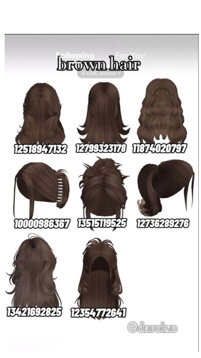 the hair styles for brown hair are shown