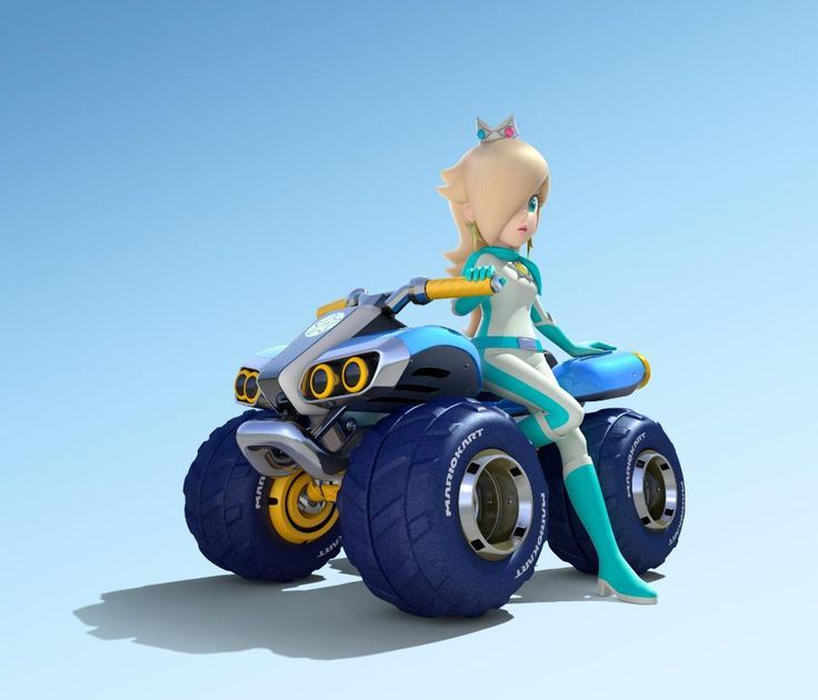 a woman riding on the back of a toy motorcycle