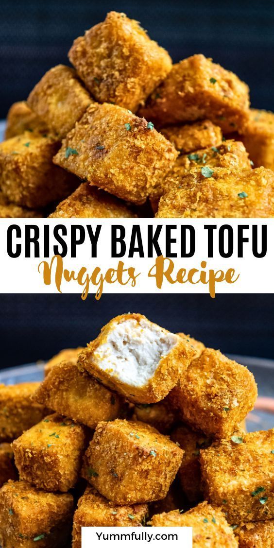 crispy baked tofu nuggets recipe is so good and easy to make