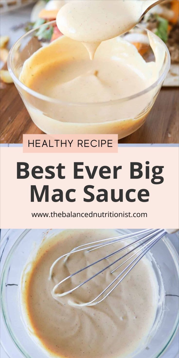 the best ever big mac sauce in a glass bowl