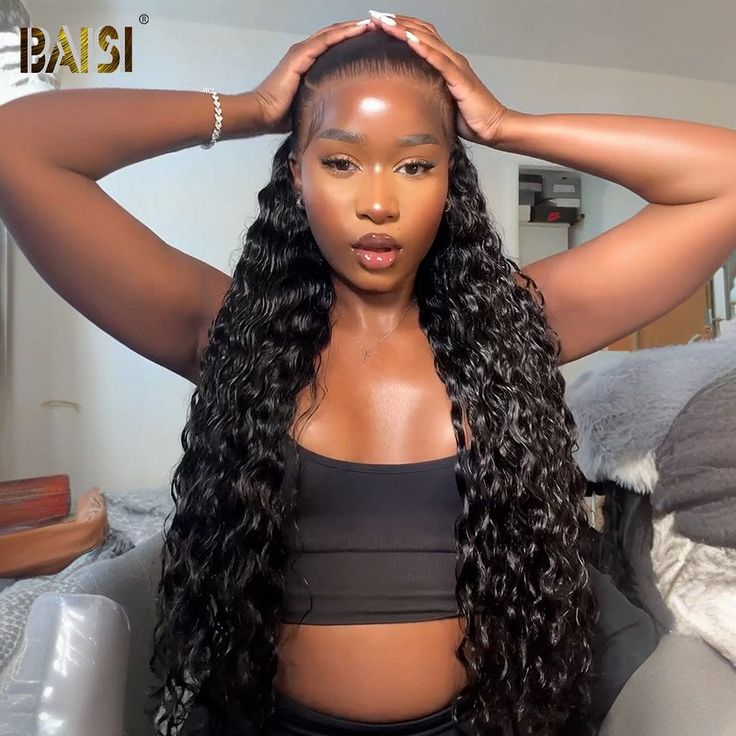 BAISI HAIR Lace Wig BAISI 13x6 Lace Wig Long Part Curly Wig Middle Part, Loose Deep Wave Wig, Wig Installation, Deep Wave Wig, 360 Wig, Hair Care Oil, Curly Lace Front Wigs, Professional Hairstylist, Curly Wig