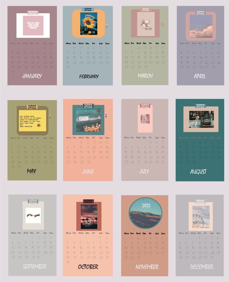 an image of a calendar with different things on it's page and the date for each