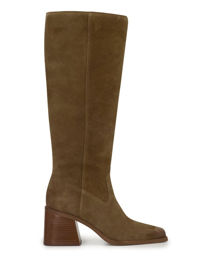 Sangeti Wide Calf Boot Suede Square Toe Boots, Narrow Calf Boots, Kitten Heel Slingbacks, Extra Wide Calf Boots, Flat Platform Sandals, Vince Camuto Boots, Fall Clothing, Tall Boot, Wide Calf Boots