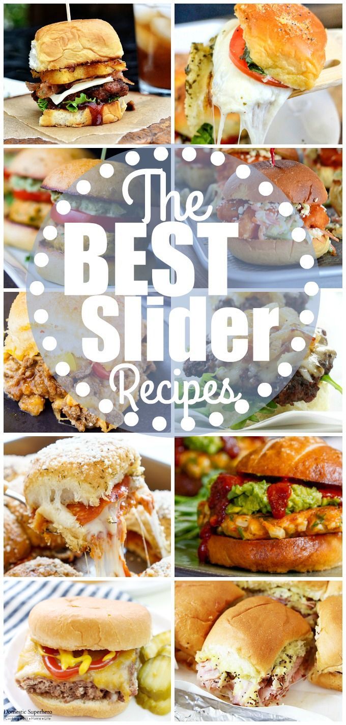 the best slider recipes for any type of meal