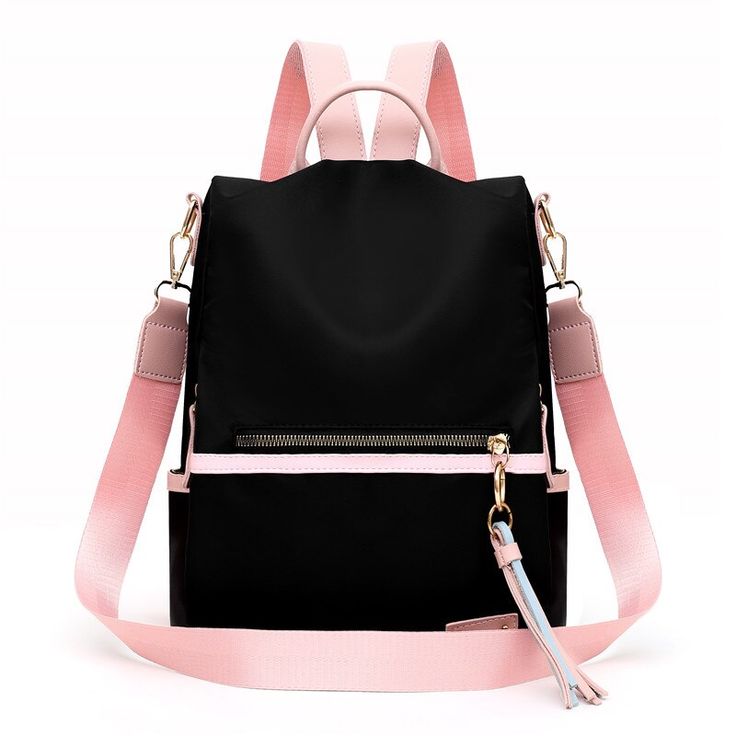 Brand Name: YILIJIAORENMain Material: OxfordCapacity: 20-35 LitreItem Type: BackpacksStyle: FashionClosure Type: zipperTechnics: EmbossingExterior: Silt PocketRain Cover: NoGender: WOMENCarrying System: Arcuate Shoulder StrapLining Material: PolyesterModel Number: backpack female 2019Pattern Type: panelledDecoration: TasselBackpacks Type: SoftbackInterior: Interior Slot PocketInterior: Cell Phone PocketInterior: Interior Zipper PocketHandle/Strap Type: Soft HandleFunction: backpack female,fanny Knapsack Bag, Women Backpack Fashion, Women Backpack Travel, Rose Beige, Anti Theft Backpack, School Bags For Girls, Outdoor Bag, Backpack Women, Shoulder Backpack