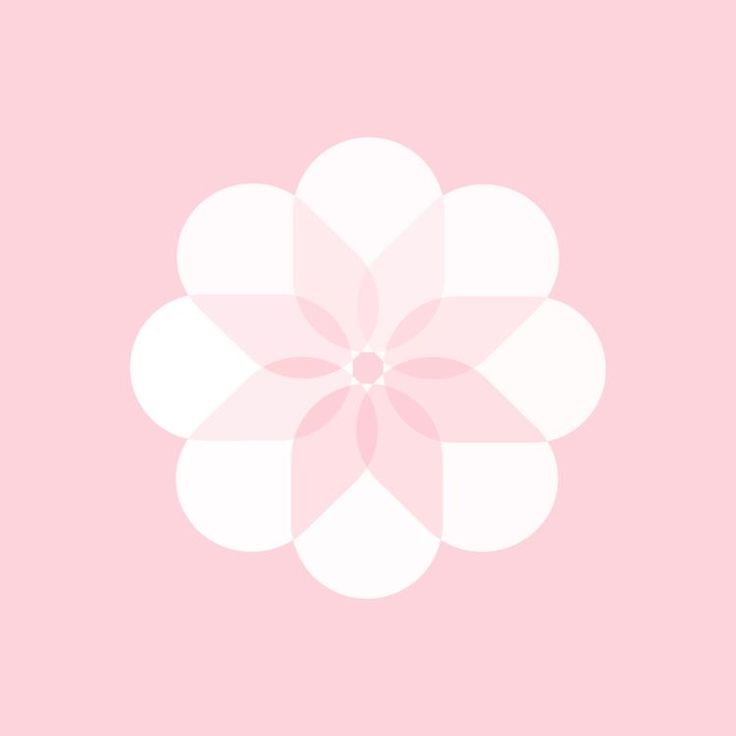 a white flower on a pink background