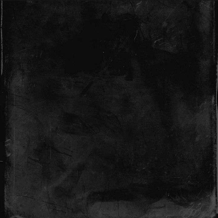 black and white photograph of an abstract painting