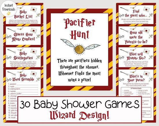 baby shower game with harry potter theme