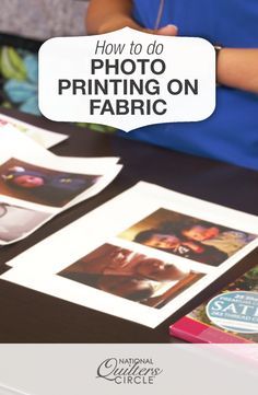 how to do photo printing on fabric