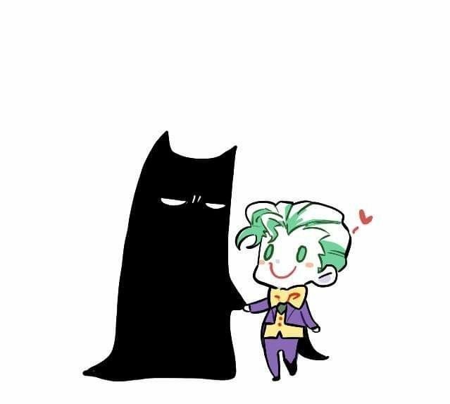 the joker and batman girl are standing next to each other