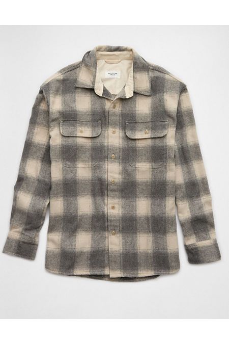 Made from super soft brushed flannel/Full button-up front/Two chest pockets | Curved hem/Perfect for layering!/This shirt is Real Good: made with the planet in mind and a promise to continue to do better Winter Flannel Shirt With Button Closure For Everyday, Winter Flannel Shirt For Everyday Wear, Relaxed Fit Flannel Shirt For Fall Outdoor, Relaxed Fit Flannel Shirt For Fall Outdoor Activities, Winter Collared Flannel Shirt For Everyday, Flannel Shirt For Everyday Fall Wear, Winter Flannel Collared Shirt, Rugged Fall Button-up Top, Rugged Button-up Tops For Fall