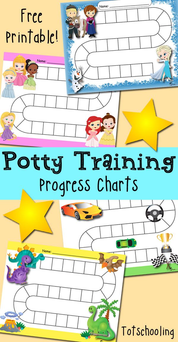 potty training progress chart with cartoon characters and stars on the bottom, along with text that reads potty training progress chart