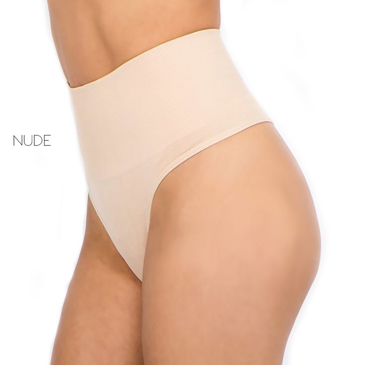 Tummy control thong featuring a shaping high waist comfortable design 90% Nylon 10% Spandex Seamless Full Coverage Nylon Shapewear, Full Coverage Seamless Nylon Shapewear, Supportive Moderate Coverage Shapewear, Nylon Full Coverage Seamless Shapewear, Seamless Nylon Shapewear With Full Coverage, Supportive Solid Shapewear With Moderate Coverage, Seamless High-cut Leg Shapewear, Supportive High Waist Shapewear, Supportive High-cut Leg Shapewear