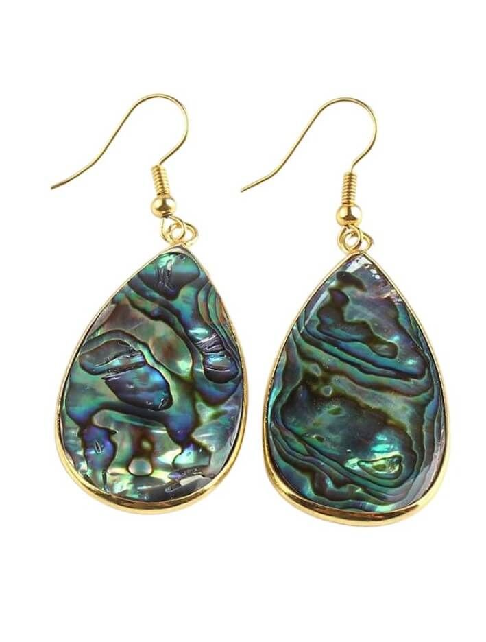 Nature's beauty is both timeless and breathtaking, and these shell earrings are a great example! Made from marine abalone shell and accented in gold, these baubles would pair well with a multitude of ensembles. Length: 1.25" 18K plated gold Smooth front and back Abalone shell Fishhook dangle Elegant Teardrop Shell Jewelry, Elegant Gold Abalone Shell Jewelry, Elegant Gold Jewelry With Abalone Shell, Gold Dangle Shell Earrings, Elegant Nickel-free Shell Earrings, Abalone Shell Drop Earrings, Gold Shell With Pearl Drop, Abalone Shell Dangle Jewelry, Elegant Abalone Shell Teardrop Earrings