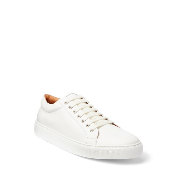 A luxurious take on an athletic style the Severn is meticulously crafted from calfskin in Italy. Hand-stitched detailing and a classic cupsole construction ensure exceptional durability and comfort. Classic White Custom Sneakers In Calf Leather, Classic White Custom Calf Leather Sneakers, Classic Calf Leather Lace-up Sneakers, Classic White Calf Leather Custom Sneakers, Luxury Calf Leather Sneakers With Stitched Sole, Luxury Custom Low-top Calf Leather Sneakers, Classic Low-top Formal Sneakers, Classic Lace-up Sneakers With Stitched Sole, Classic Sneakers With Rubber Sole In Calf Leather