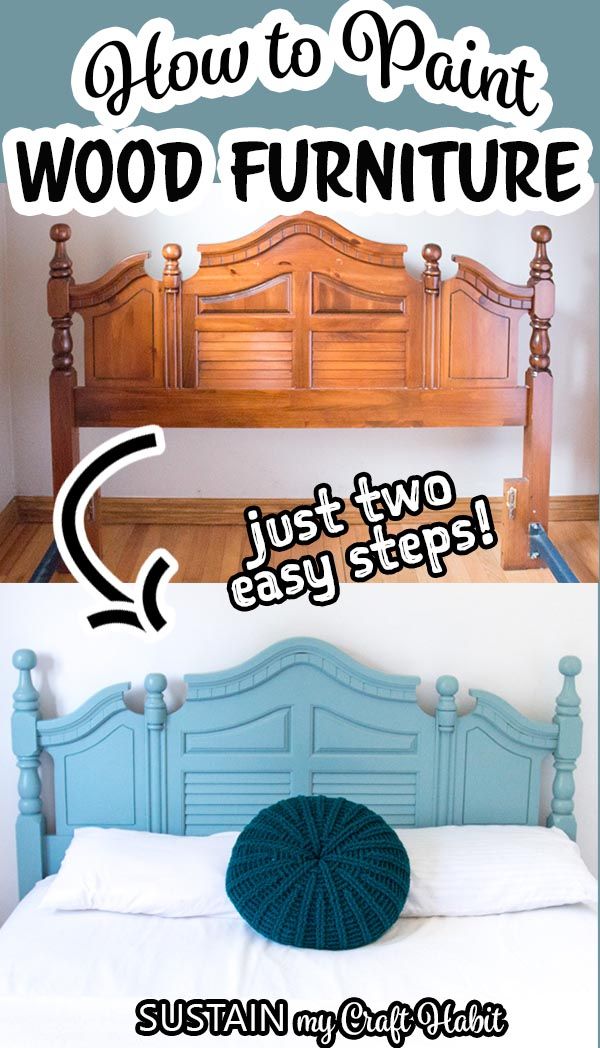 how to paint wood furniture just two easy steps