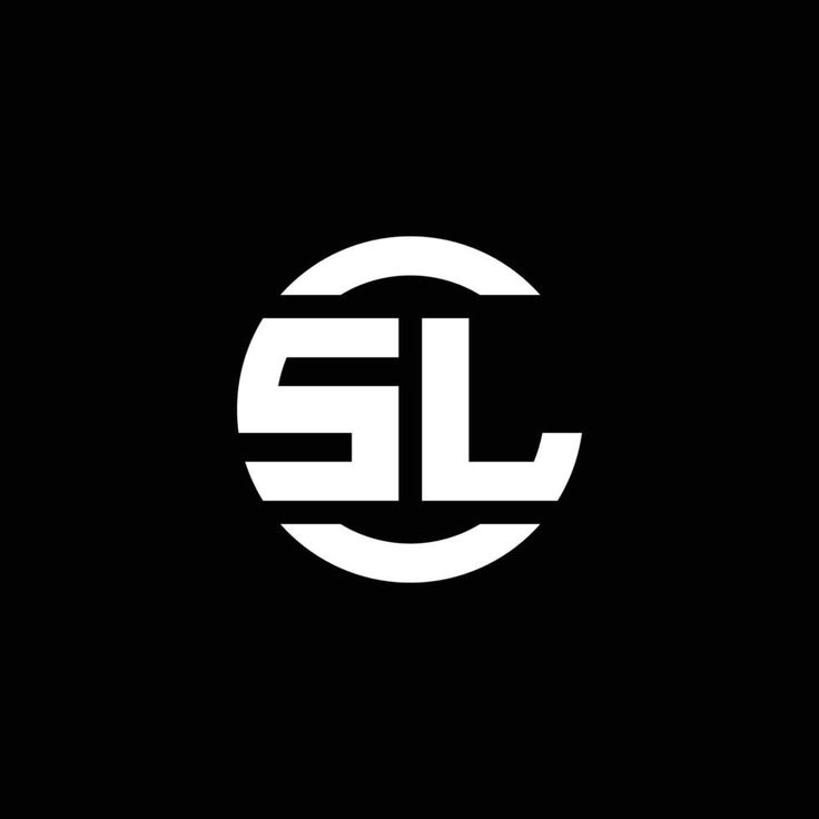 the logo for sl is shown on a black background