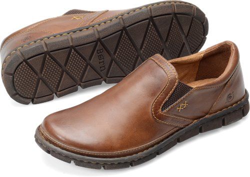 Brown Swift Leather Casual Slip-ons, Comfortable Slip-on Leather Shoes, Leather Slip-ons With Leather Footbed, Comfortable Brown Plain Toe Slip-ons, Casual Brown Swift Leather Slip-ons, Casual Brown Leather Slip-ons, Comfortable Leather Moc Toe Slip-ons, Comfortable Brown Everyday Slip-ons, Brown Rubber Sole Slip-ons For Outdoor