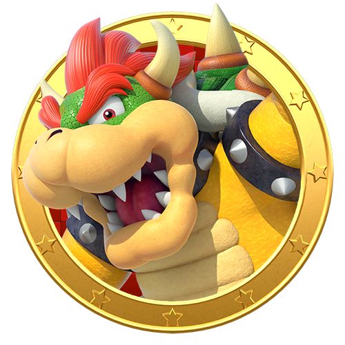 an image of mario kart character on a gold coin