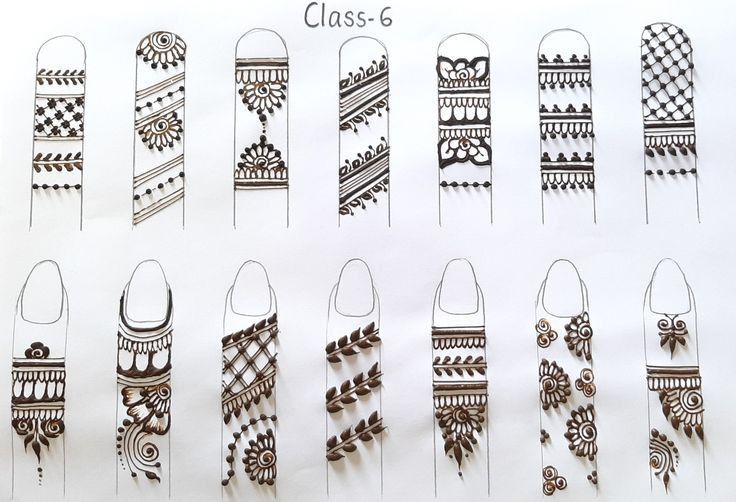 an assortment of different patterns and shapes on paper