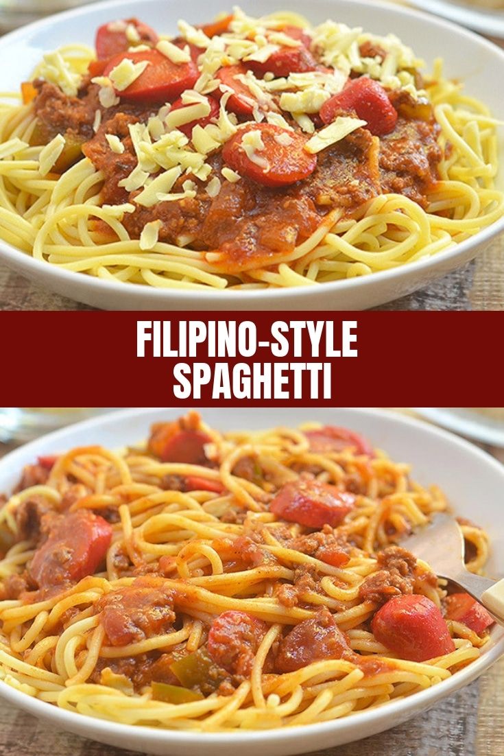 two plates of spaghetti with sauce and meat on top, one has tomato sauce and the other has sausage