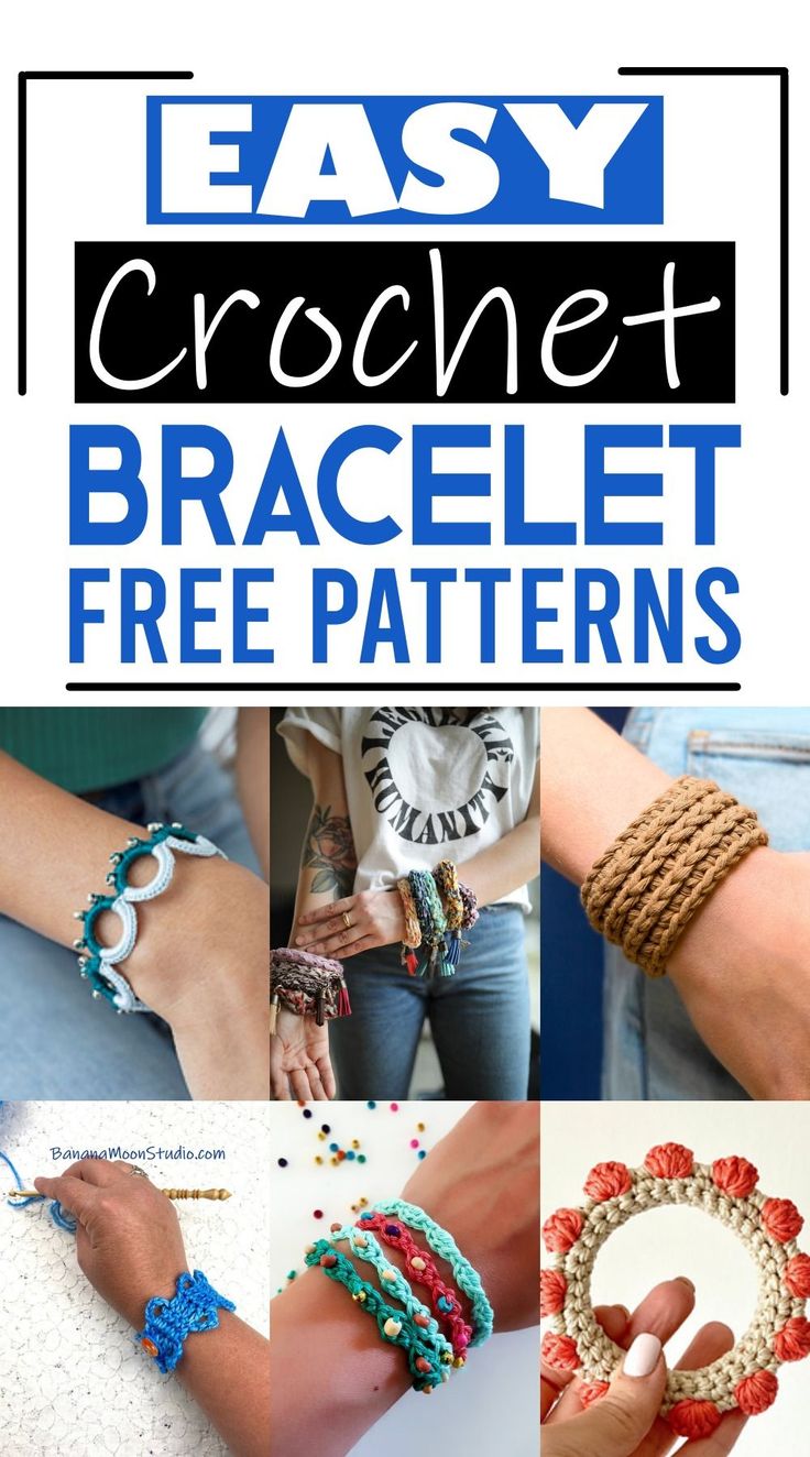 easy crochet bracelet free patterns