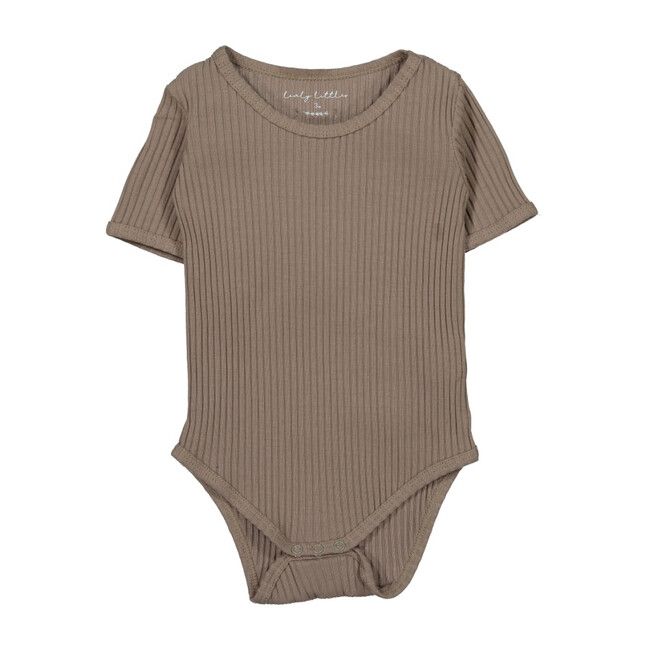 Soft, durable and comfy! This ribbed onesie from Lovely Littles is made for everyday rough and tumble and will give your little one room to roam. Made from cotton rich stretchy fabric, always soft and comfy. | Lovely Littles | Ribbed Short Sleeve Onesie, Taupe (Beige Tan, Size New Born)  |  Maisonette collects the best children’s products from around the world (unlike Zulily, Etsy, The Tot, Farfetch Kids, Childrensalon, Crate and Kids, Kohls, Wayfair, Buy Buy Baby, Nordstroms, Mini Boden, J.Crew Ribbed Shorts, Baby Boy Onesies, Buy Buy, Buy Buy Baby, Childhood Friends, Romper Dress, Basic Outfits, Mini Boden, Short Rompers