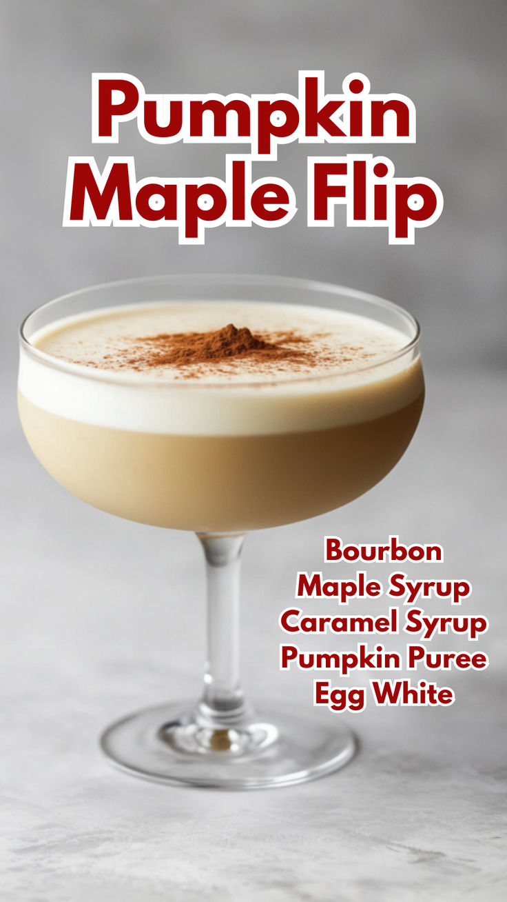 Pumpkin Maple Flip Pumpkin Syrup For Cocktails, Bourbon Pumpkin Cocktail, Pureed Eggs, Maple Cocktails Drink Recipes, Maple Syrup Caramel, Pumpkin Cocktails, Autumn Beverages, Bourbon Eggnog, Maple Cocktail