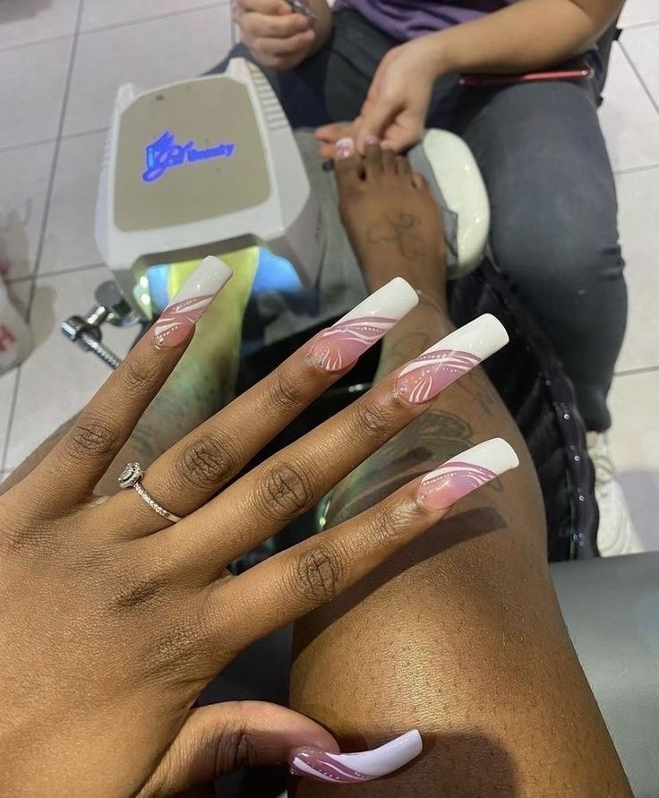 90s Nails, Red Holographic, Curved Nails, Holographic Nail Polish, Dope Nail Designs, Short Square Acrylic Nails, Exotic Nails, Long Acrylic Nails Coffin, Long Square Acrylic Nails