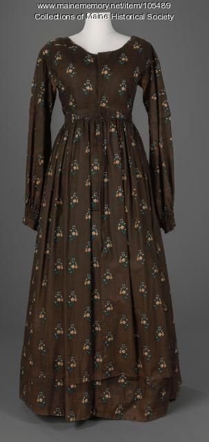 an old dress with flowers on it