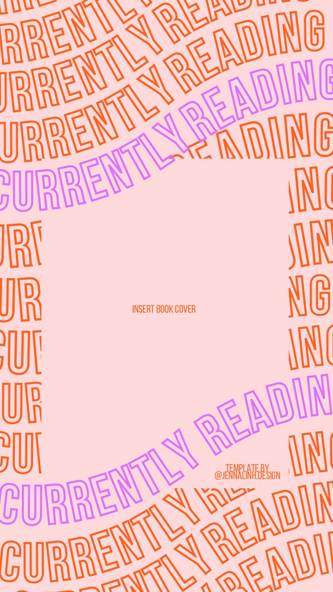 a book cover with the words currently reading in blue and pink on it, as well as