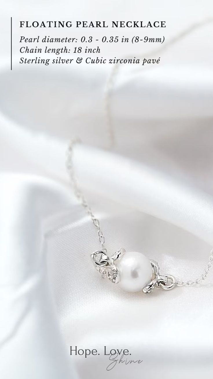 Sister Wedding Gift from Sister Rehearsal Dinner Gift, Gifts From Bride, Sister Wedding Gift, Sister Sister, Silver Pearl Necklace, Bridal Parties, Pearl Necklaces, Sister Wedding, Gift For Sister