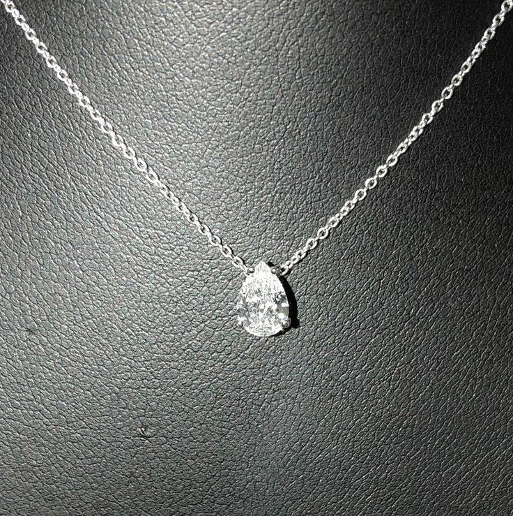 KGM Diamonds ltd 💎 manually polished with ❤️ Handmade item beautiful impressive natural, not enhanced, pear shaped (teardrop) polished diamond in a solitaire white gold pendant setting with a gold necklace diamond: natural shape: Pear brilliant weight:  0.5-0.60 carat color: H clarity: SI1 GIA certified gold: 14k white necklace: 42 cm or 16.8 inch free gift box free international shipping this diamond was polished in our polishing factory, handmade. As well as this pendant handndmade  in our je Luxury Solitaire Teardrop Jewelry, Timeless Pear-shaped Diamond White Jewelry, White Gold Pear-shaped Diamond Necklace, Formal Teardrop Pendant Solitaire Necklace In Fine Jewelry Style, Pear-shaped White Gold Diamond Necklace, Formal Fine Jewelry Teardrop Pendant Solitaire Necklace, Formal Teardrop Pendant Solitaire Necklace, White Gold Pear-shaped Single Cut Diamond Jewelry, White Gold Pear Shaped Single Cut Diamond Jewelry