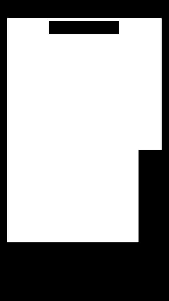 a black and white image of a square shape with the letter f in it's center