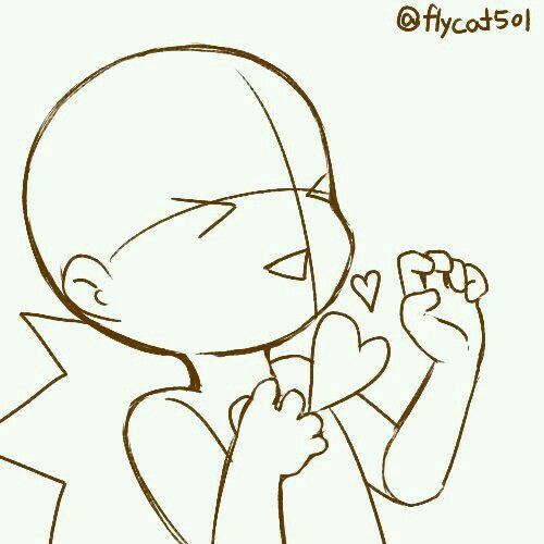 a drawing of a person holding a heart in one hand and looking at the other