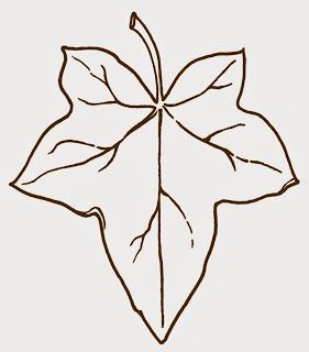 a drawing of a leaf on a white background